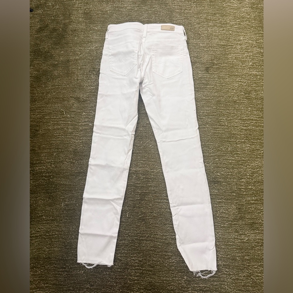 Ag Adriano Goldschmied White Skinny Jeans for Women - Picture 2 of 4